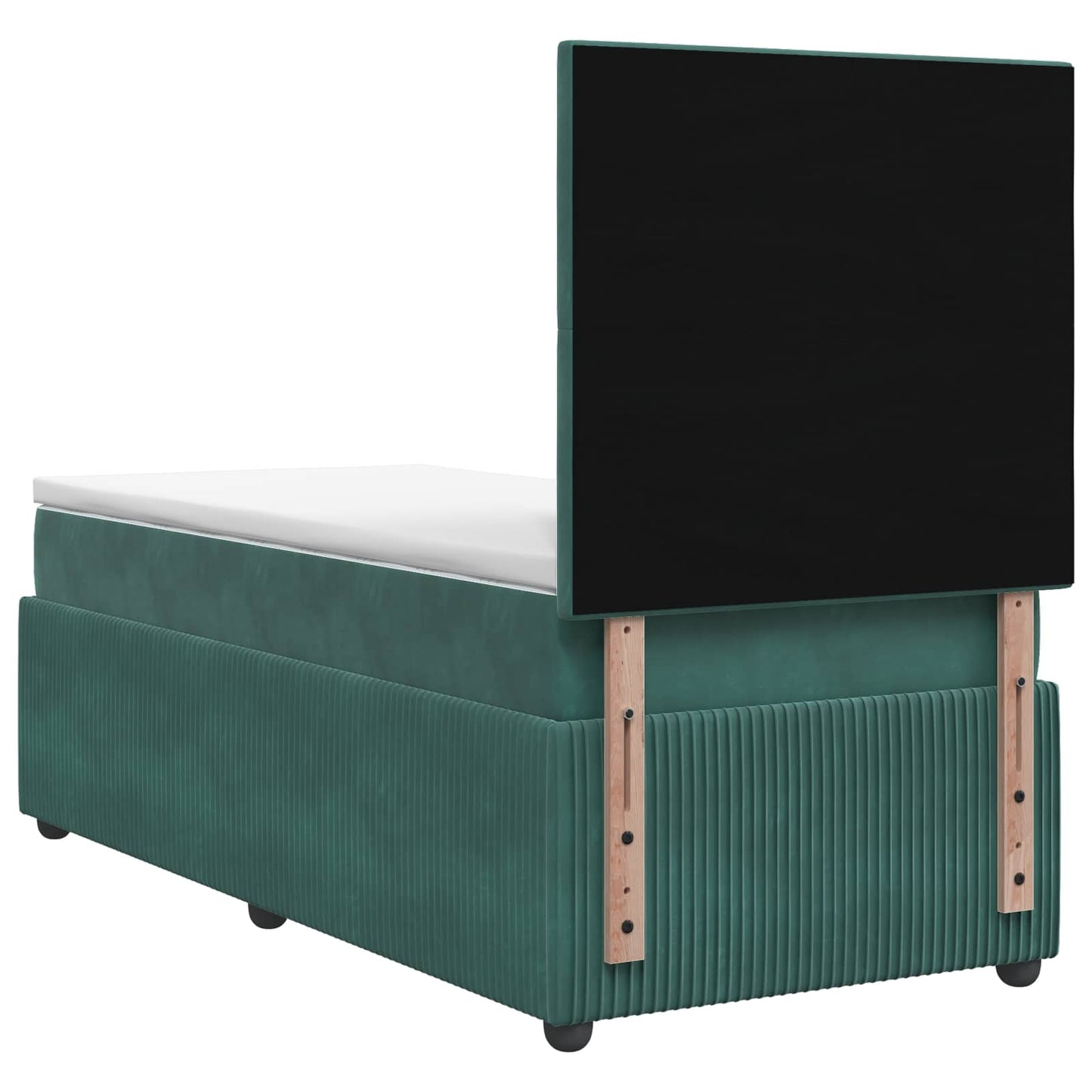 Letto box spring con materasso Verde Scuro 90 x 190 cm Velluto | homemem39