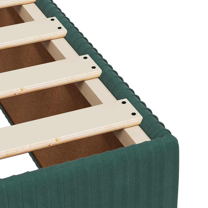 Letto box spring con materasso Verde Scuro 90 x 200 cm Velluto | homemem39