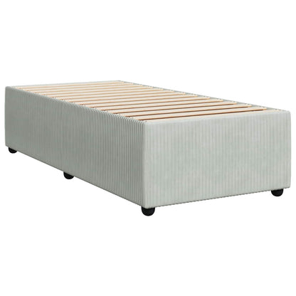 Letto box spring con materasso Grigio Chiaro 100 x 200 cm | homemem39