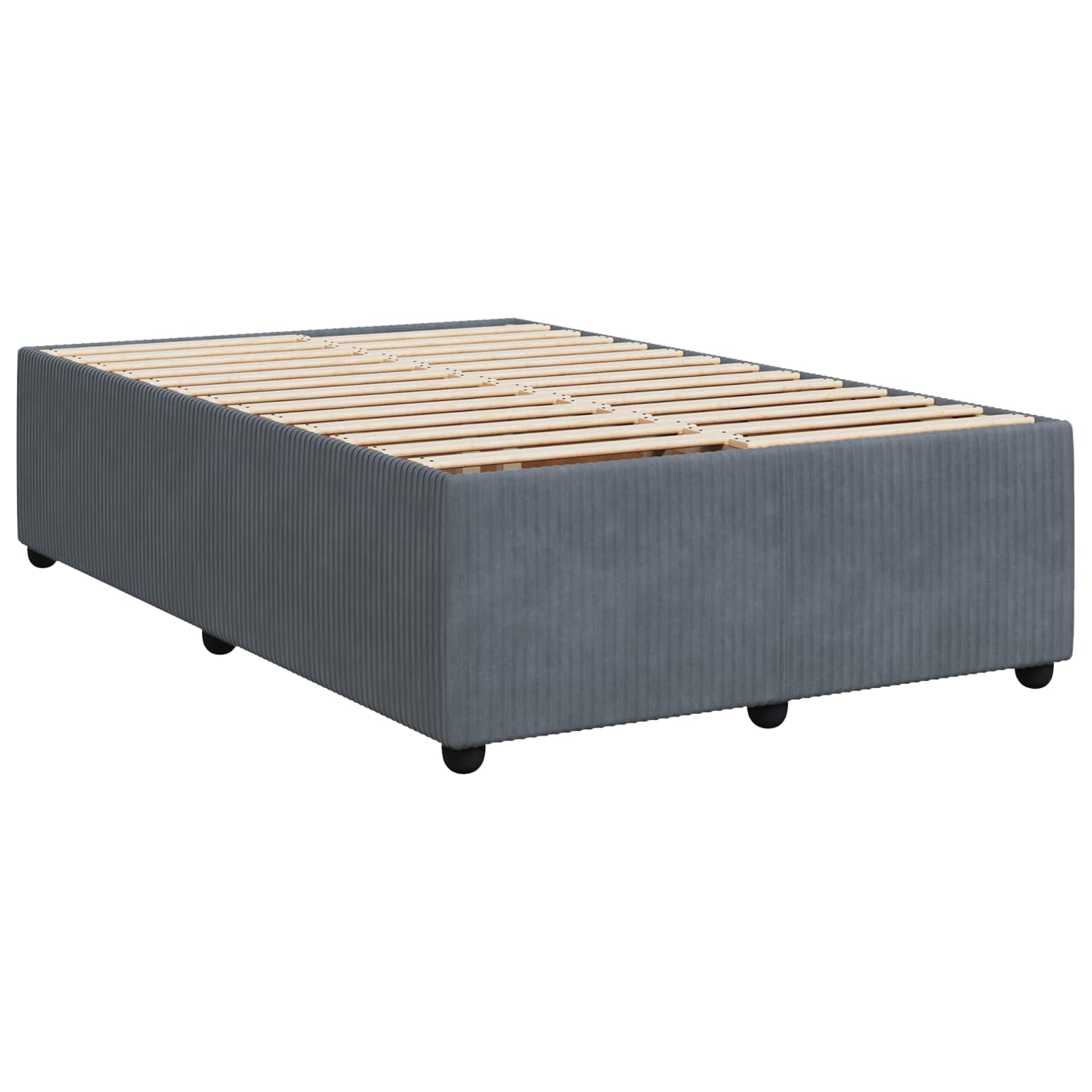 Letto box spring con materasso Grigio Scuro 120 x 190 cm | homemem39
