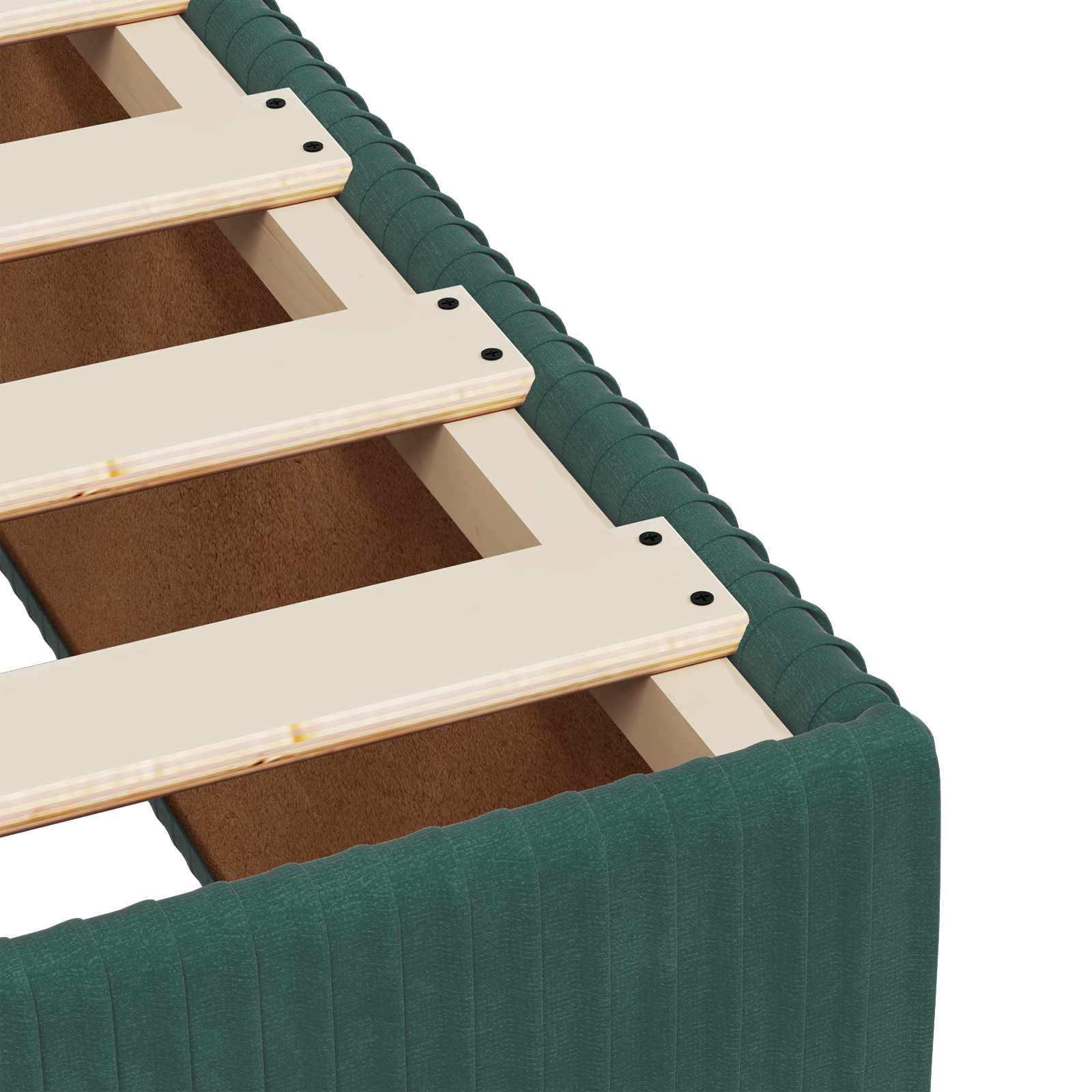 Letto box spring con materasso Verde Scuro 120 x 190 cm Velluto | homemem39