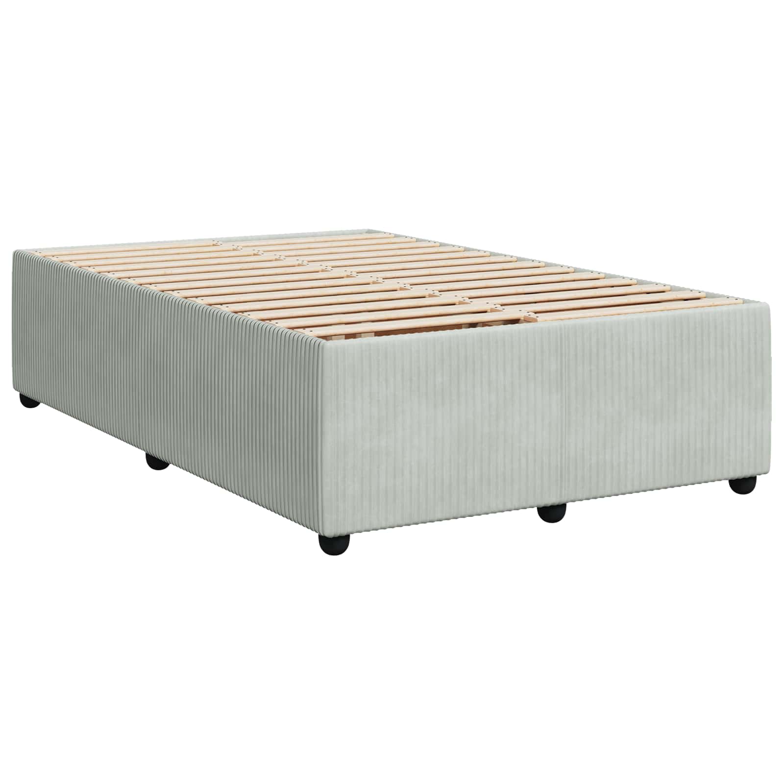 Letto box spring con materasso Grigio Chiaro 120 x 200 cm | homemem39