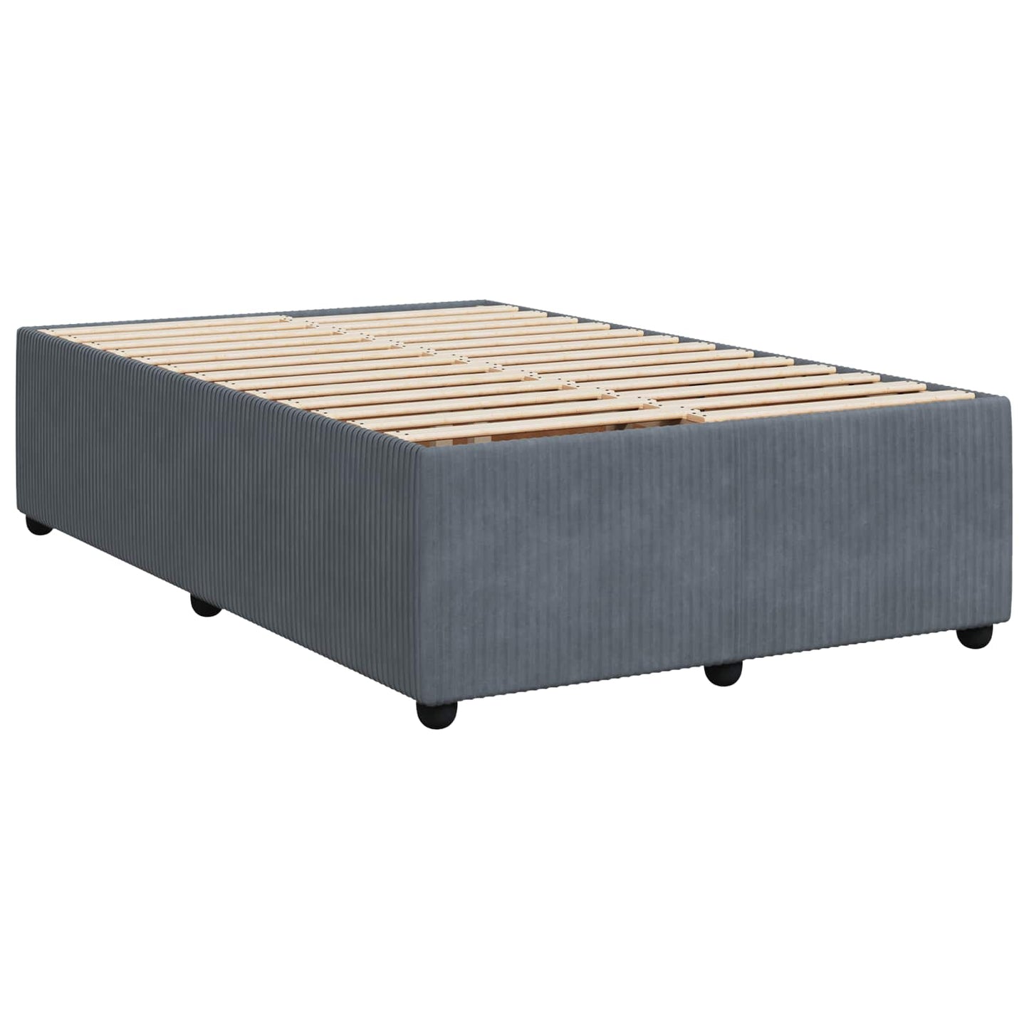 Letto box spring con materasso Grigio Scuro 120 x 200 cm