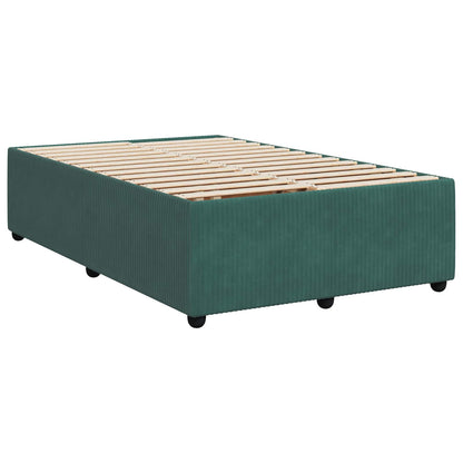 Letto box spring con materasso Verde Scuro 120 x 200 cm Velluto | homemem39