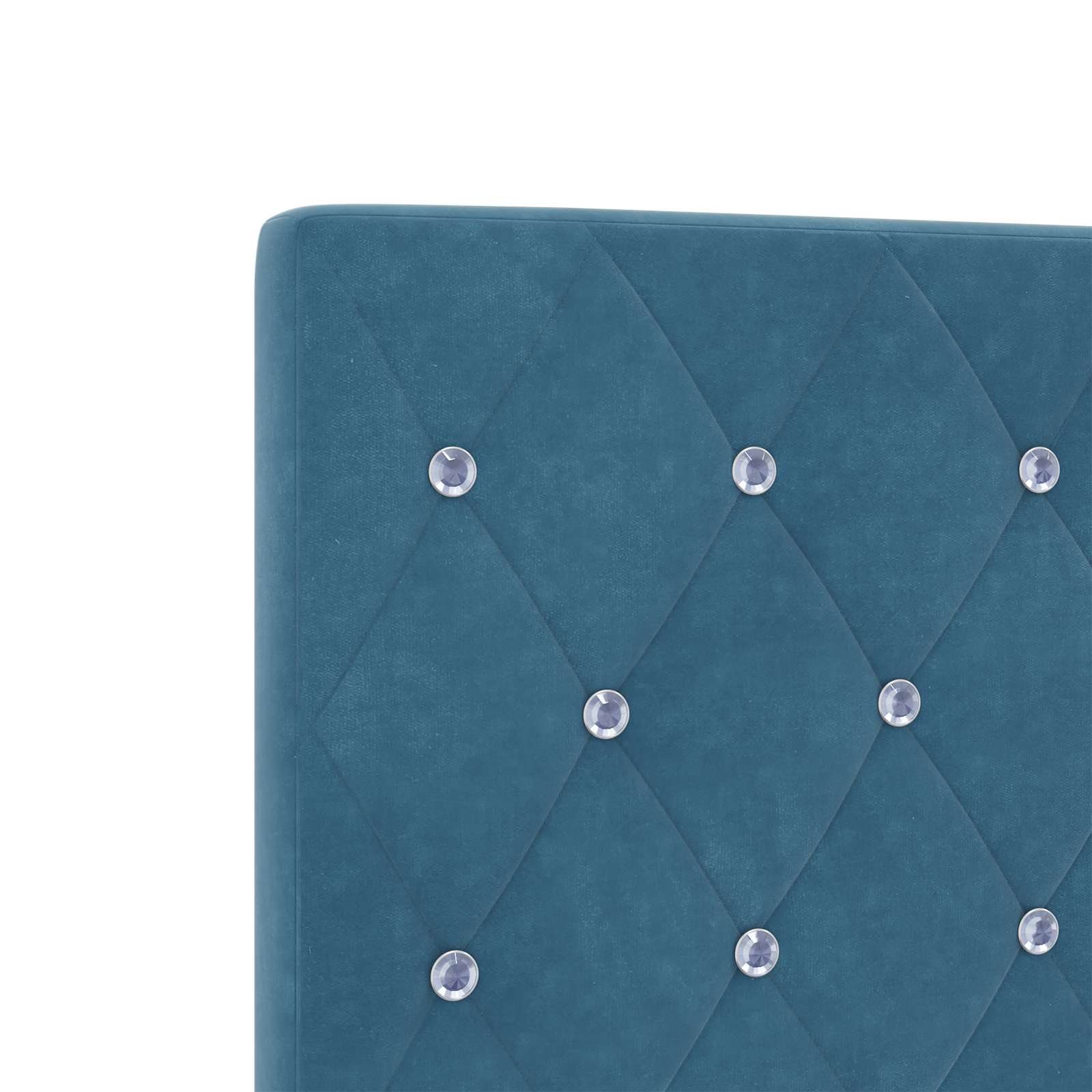 Letto box spring con materasso Blu 140 x 190 cm Velluto | homemem39