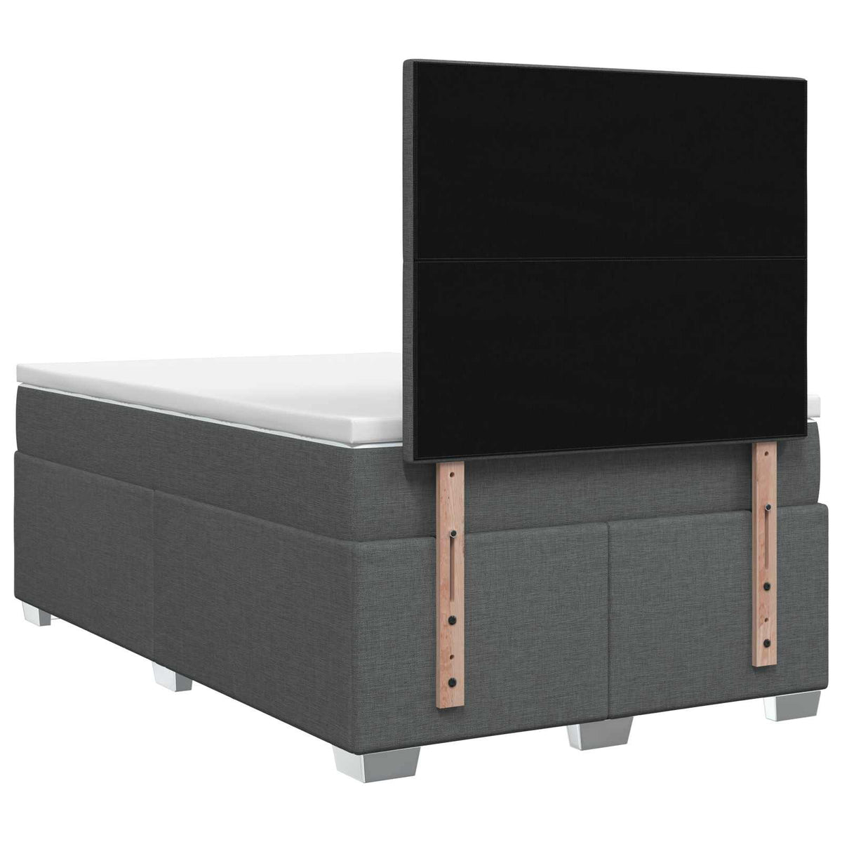 Letto box spring con materasso Grigio Scuro 120 x 200 cm | homemem39