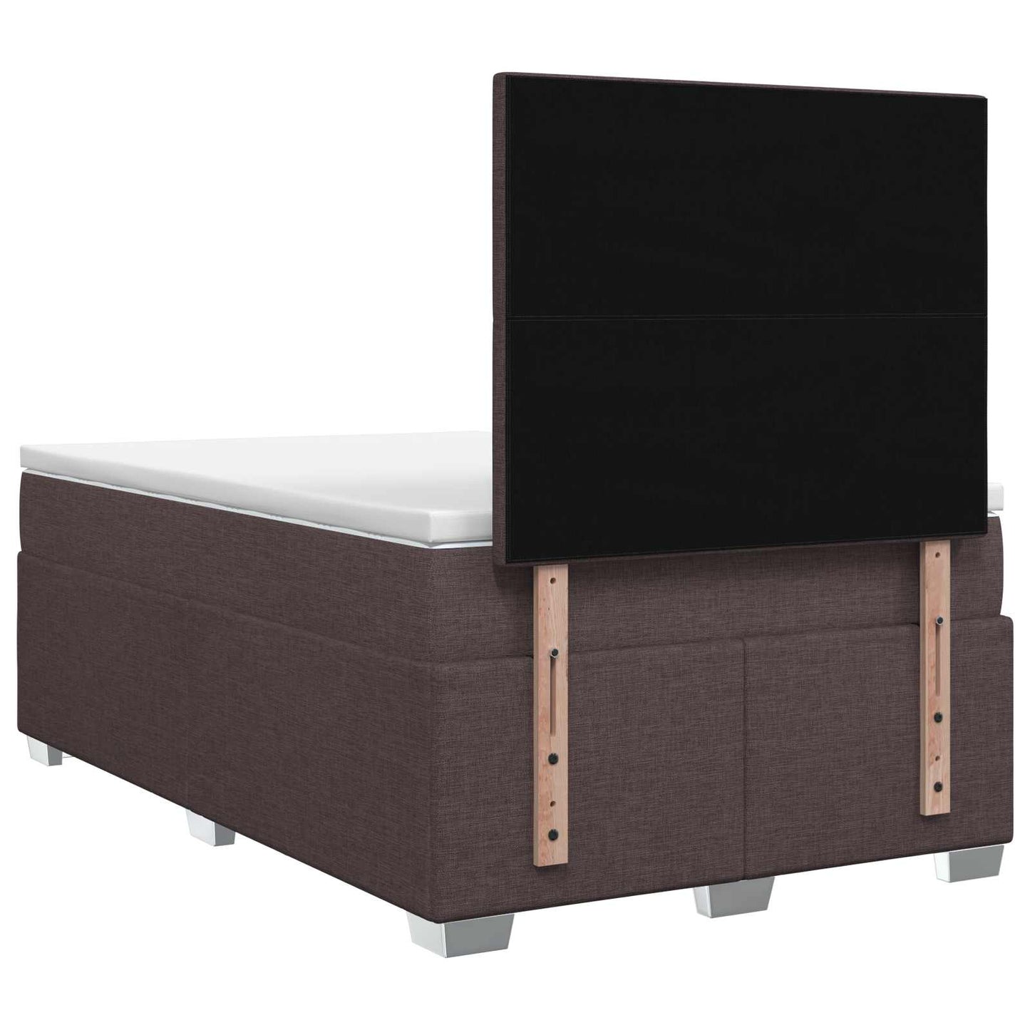 Letto box spring con materasso Marrone Scuro 120 x 200 cm | homemem39