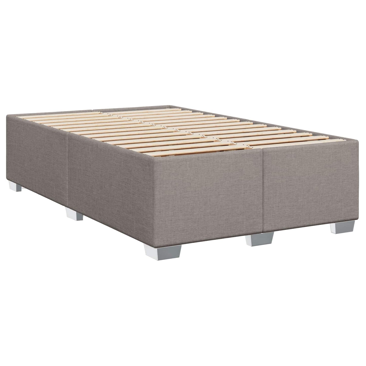 Letto box spring con materasso Tortora 120 x 200 cm Tessuto | homemem39