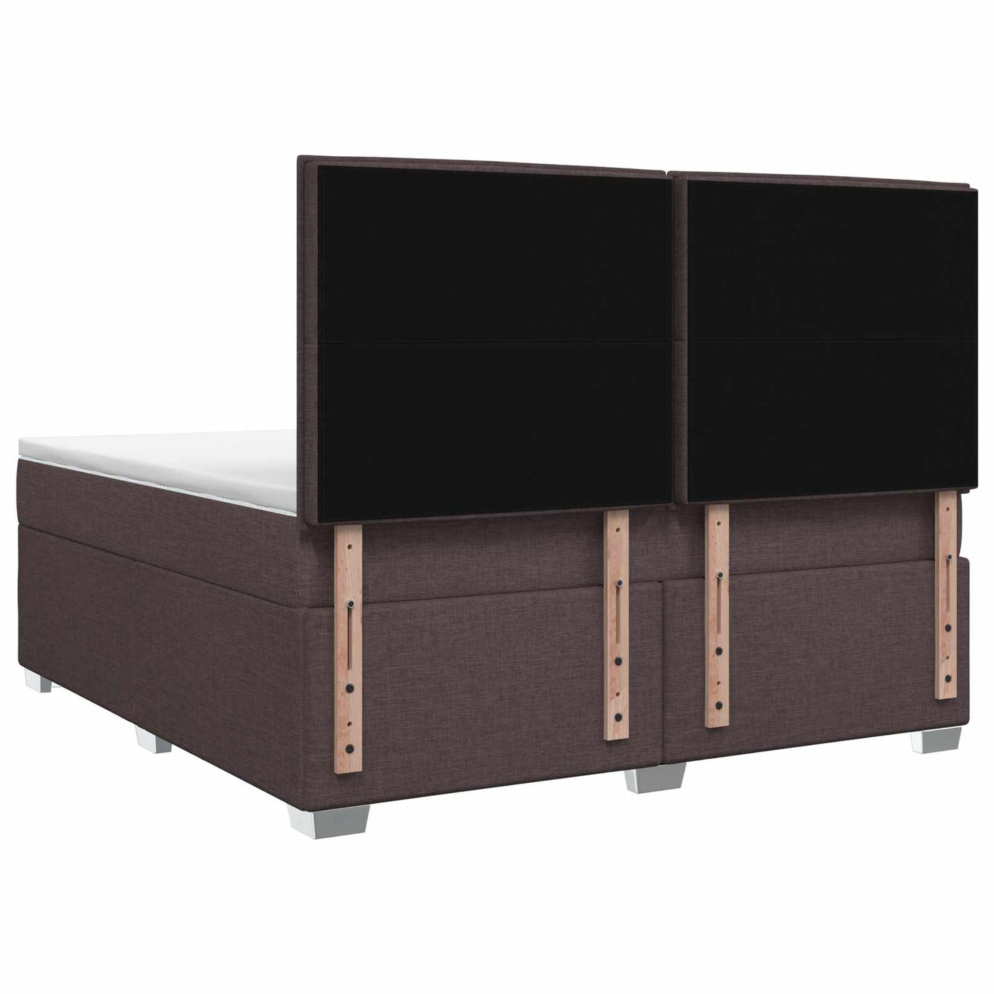 Letto box spring con materasso Marrone Scuro 140 x 190 cm | homemem39