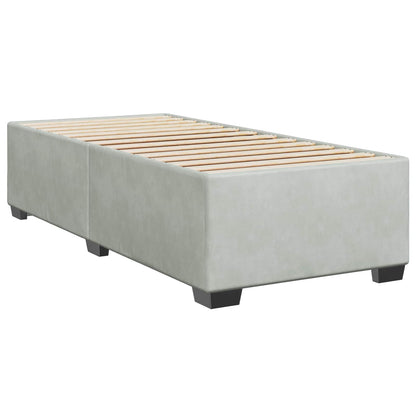 Letto box spring con materasso Grigio Chiaro 90 x 200 cm | homemem39