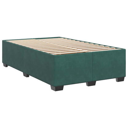 Letto box spring con materasso Verde Scuro 120 x 190 cm Velluto | homemem39