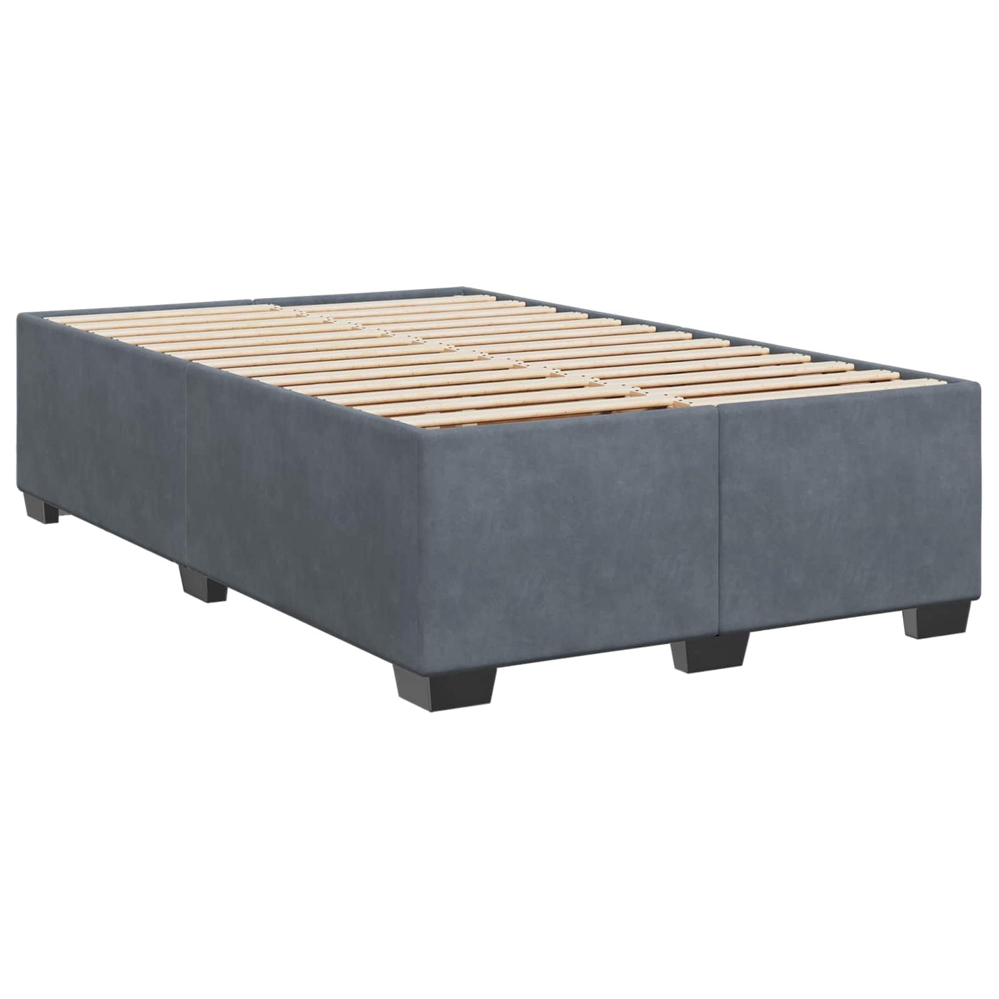 Letto box spring con materasso Grigio Scuro 120 x 200 cm | homemem39