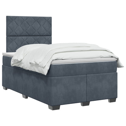 Letto box spring con materasso Grigio Scuro 120 x 200 cm | homemem39