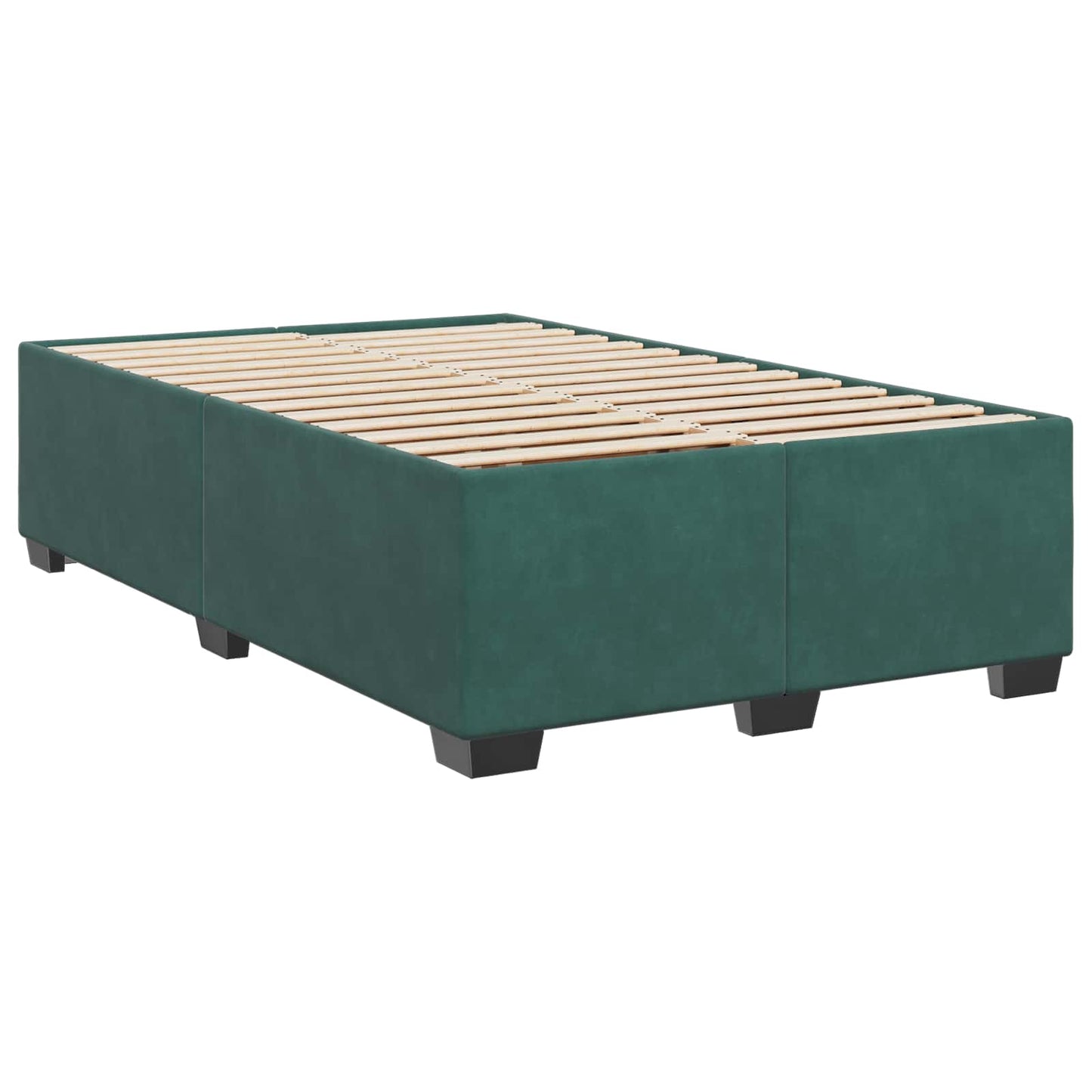 Letto box spring con materasso Verde Scuro 120 x 200 cm Velluto | homemem39
