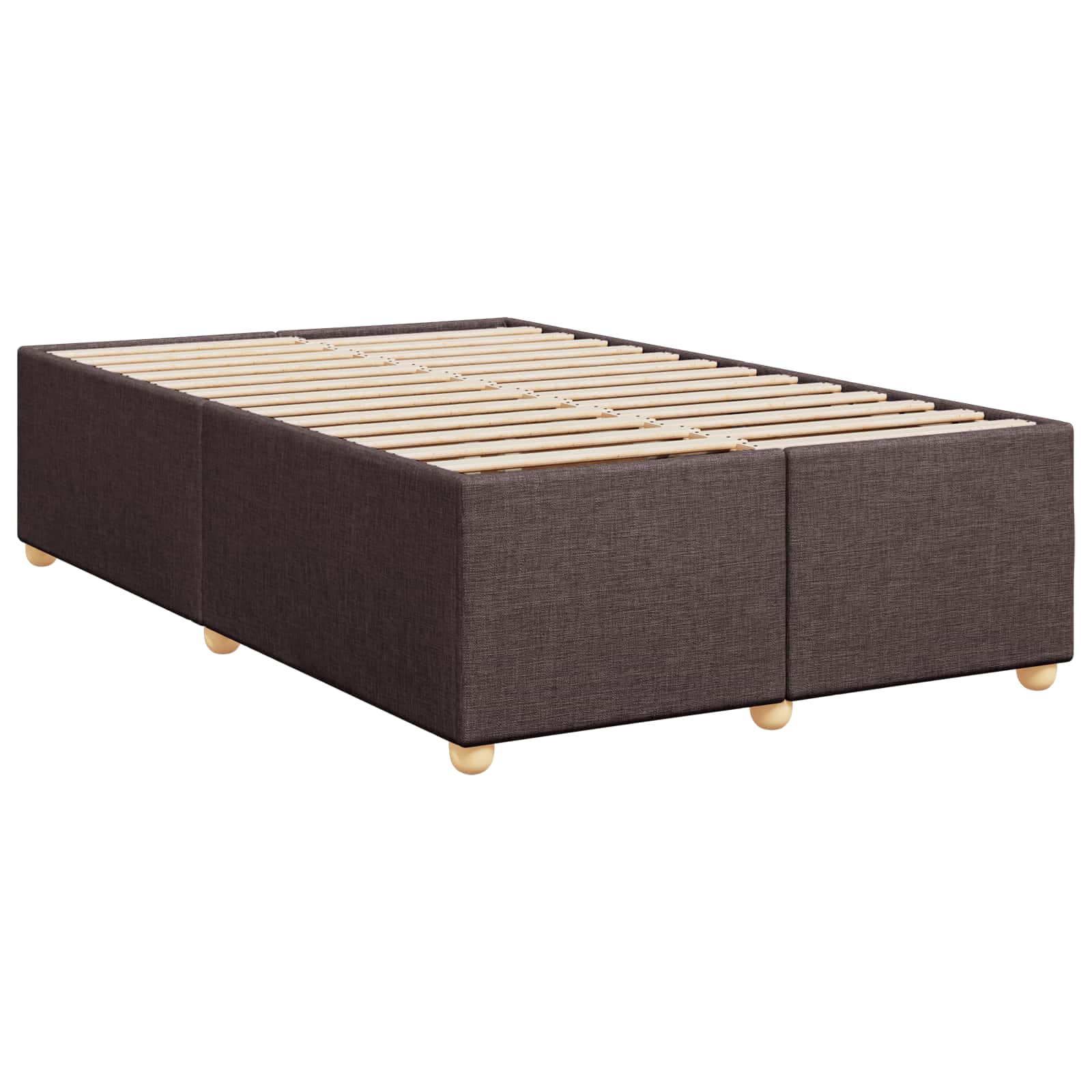Letto box spring con materasso Marrone Scuro 120 x 200 cm | homemem39
