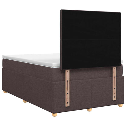 Letto box spring con materasso Marrone Scuro 120 x 200 cm | homemem39