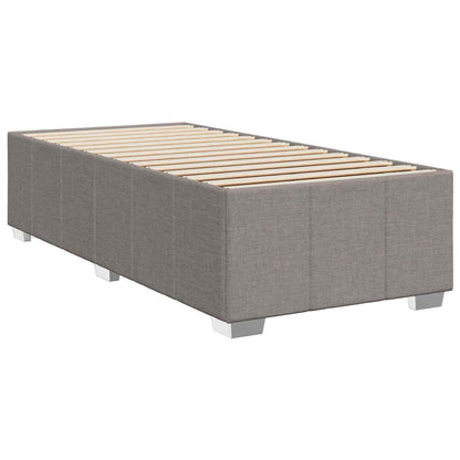 Letto Box Spring LED con Materasso Tortora 100 x 200 cm Tessuto | homemem39