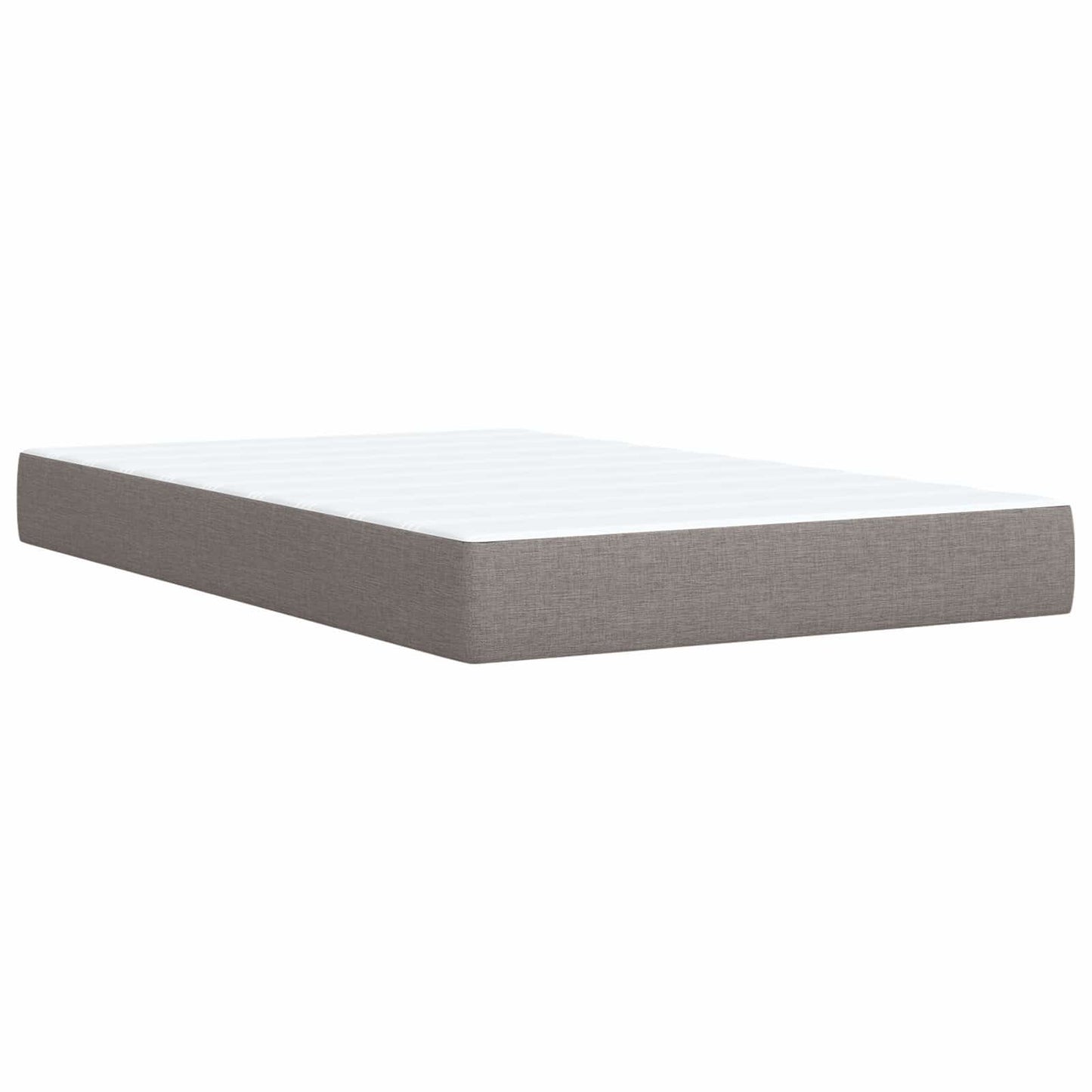 Letto Box Spring LED con Materasso Tortora 120 x 190 cm Tessuto | homemem39