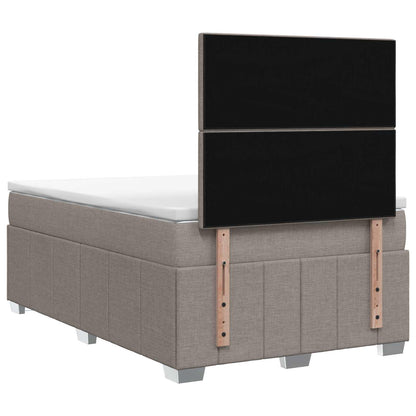 Letto Box Spring LED con Materasso Tortora 120 x 190 cm Tessuto | homemem39