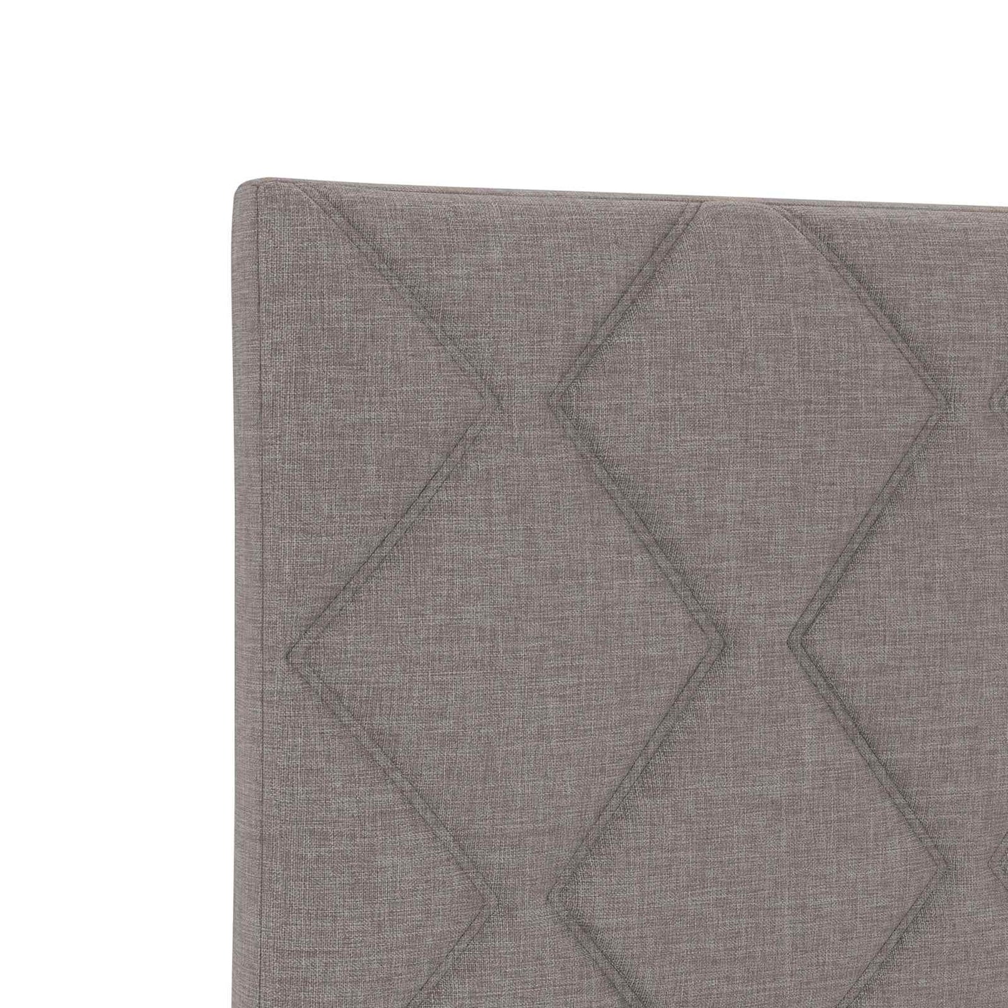 Letto Box Spring LED con Materasso Tortora 140 x 190 cm Tessuto | homemem39