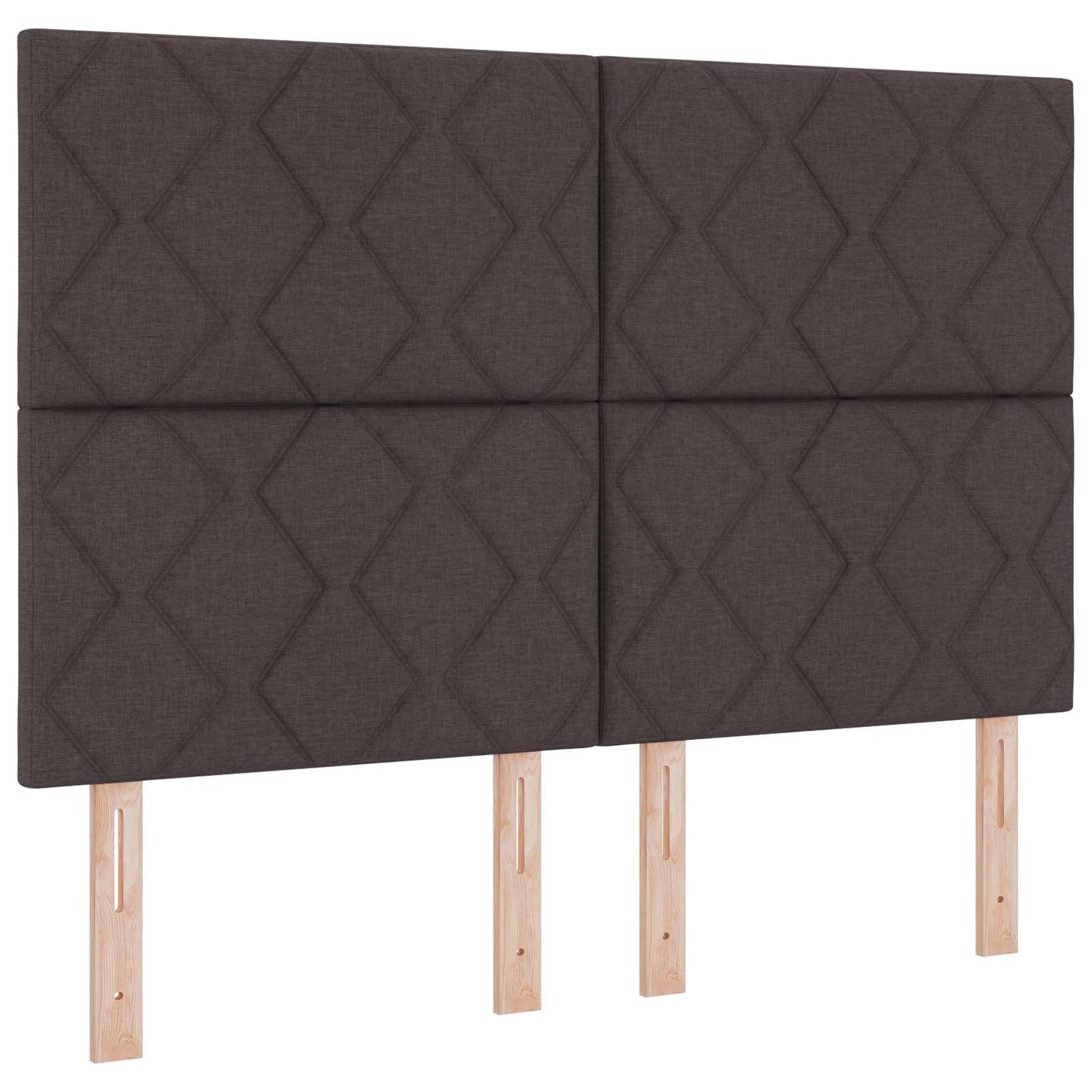 Letto Box Spring LED con Materasso Marrone Scuro 140 x 200 cm | homemem39