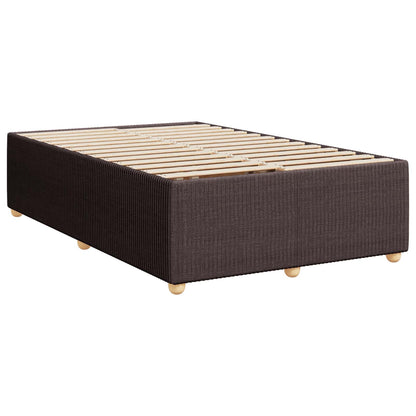Letto Box Spring LED con Materasso Marrone Scuro 120 x 200 cm | homemem39