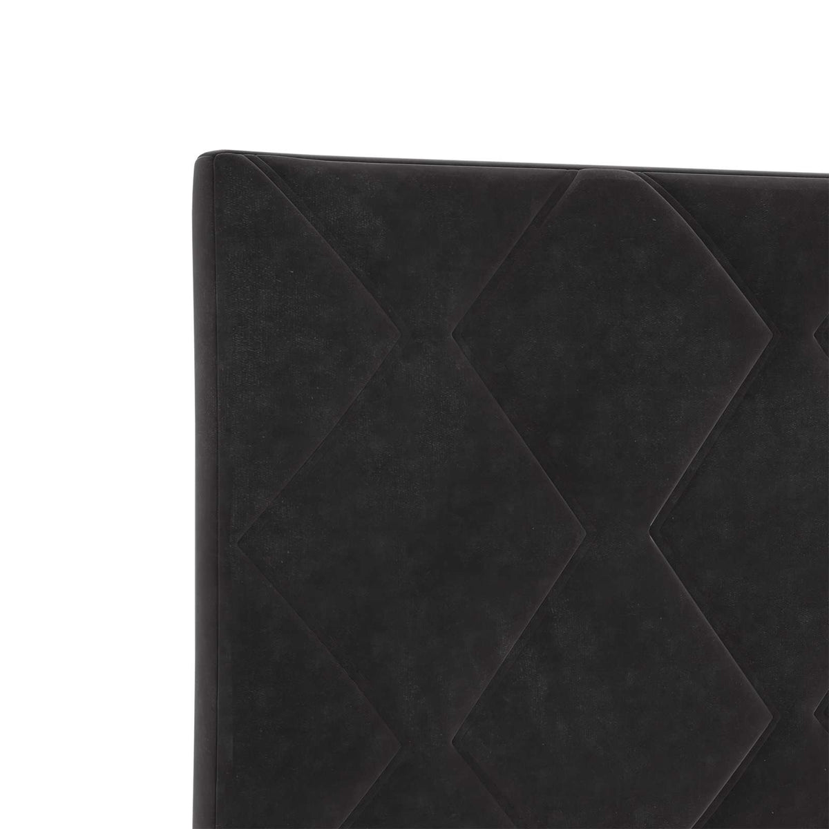 Letto Box Spring LED con Materasso Nero 90 x 190 cm Velluto | homemem39