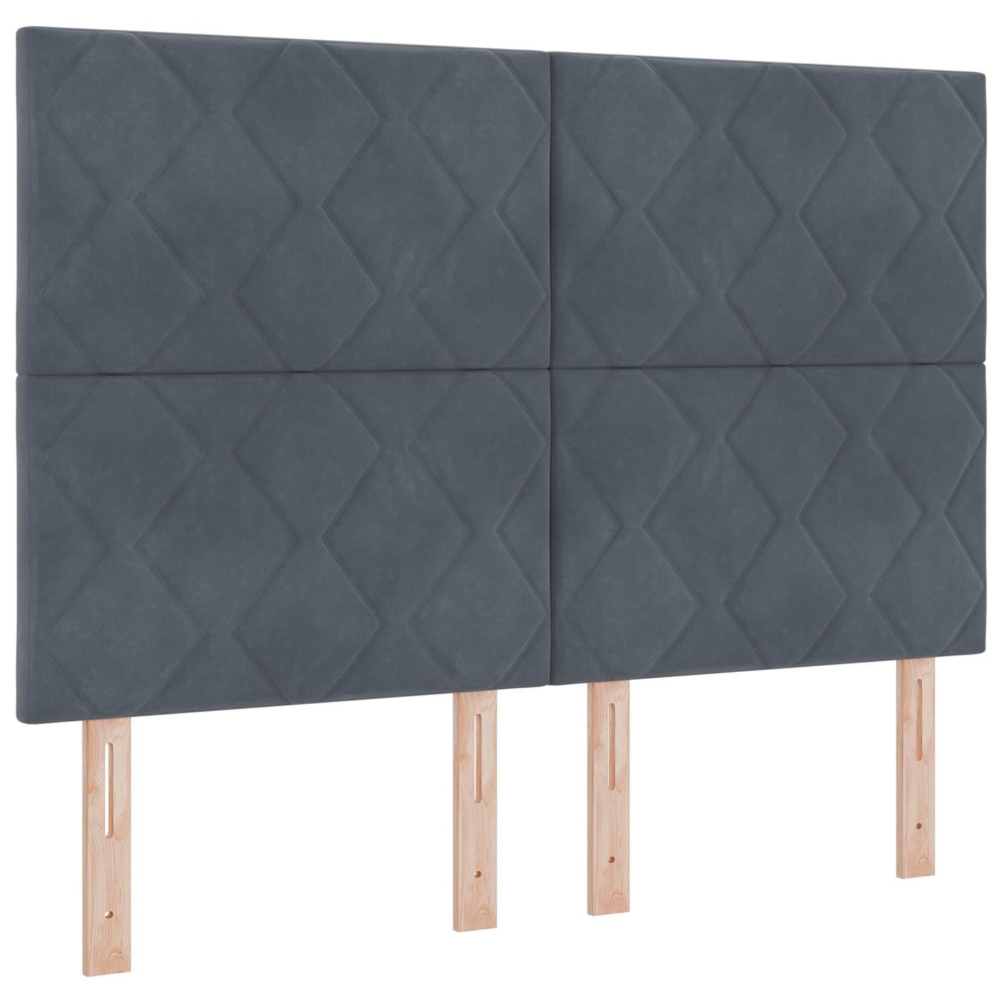 Letto Box Spring LED con Materasso Grigio Scuro 140 x 190 cm | homemem39