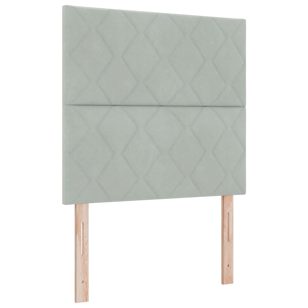 Letto Box Spring LED con Materasso Grigio Chiaro 90 x 190 cm | homemem39