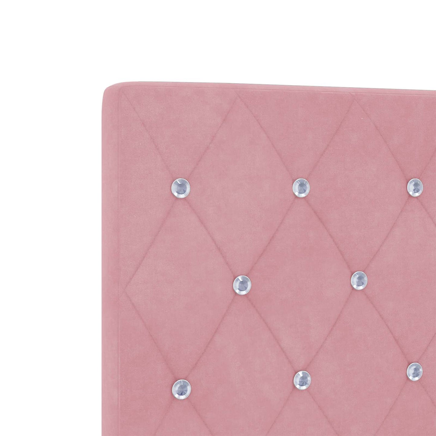Letto ottomano con materasso Rosa 80 x 200 cm Velluto | homemem39