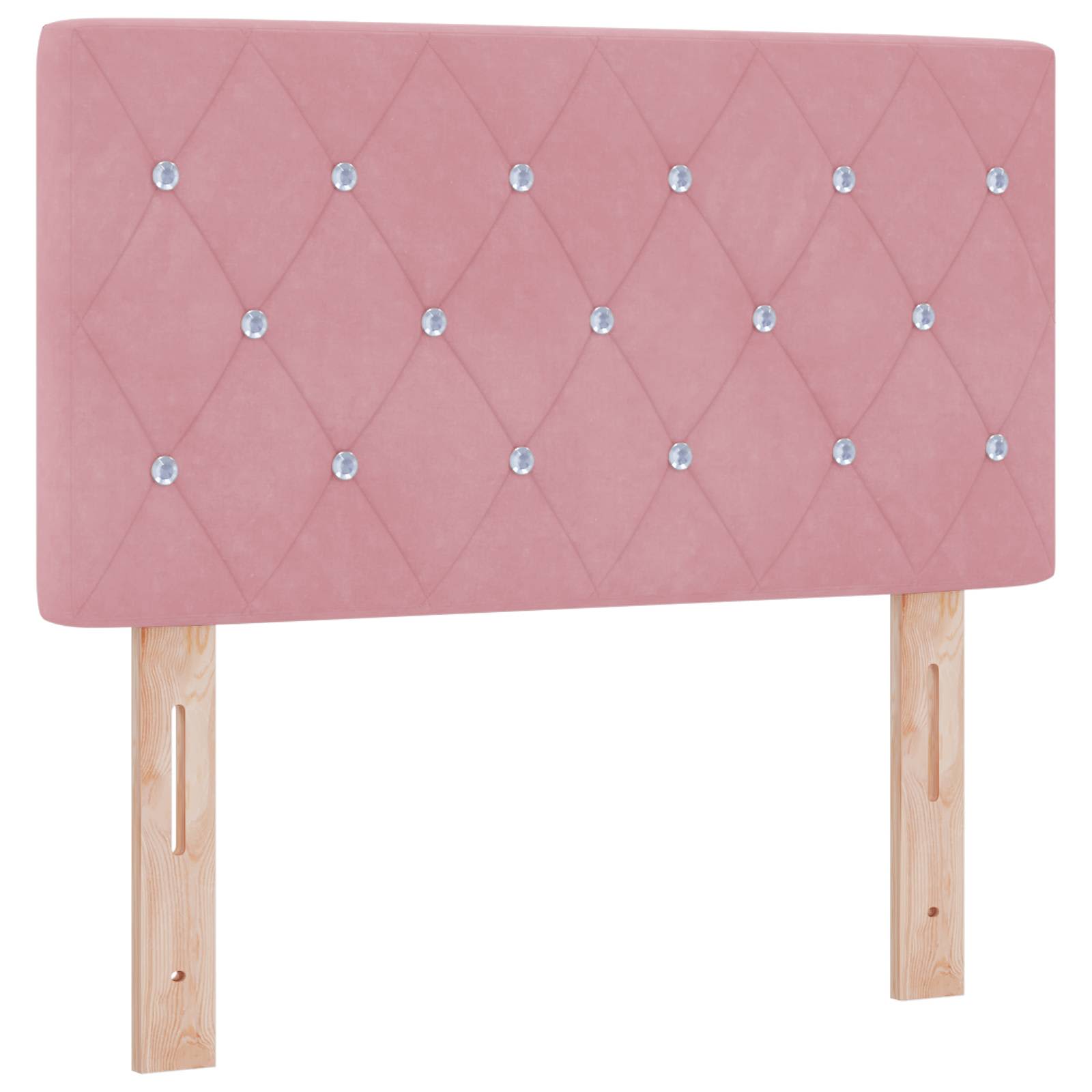 Letto ottomano con materasso Rosa 80 x 200 cm Velluto | homemem39