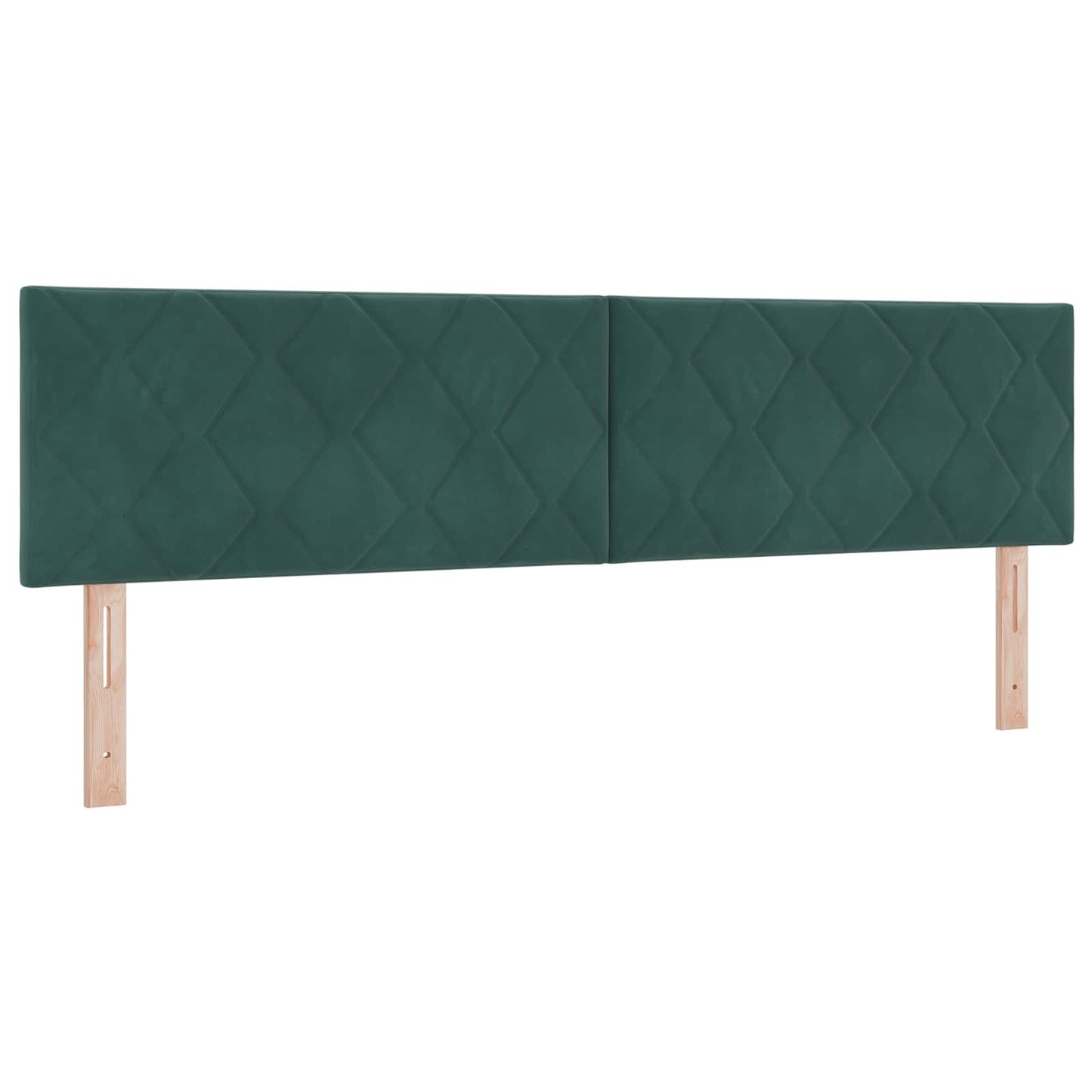 Letto ottomano con materasso 2 pz Verde Scuro Velluto