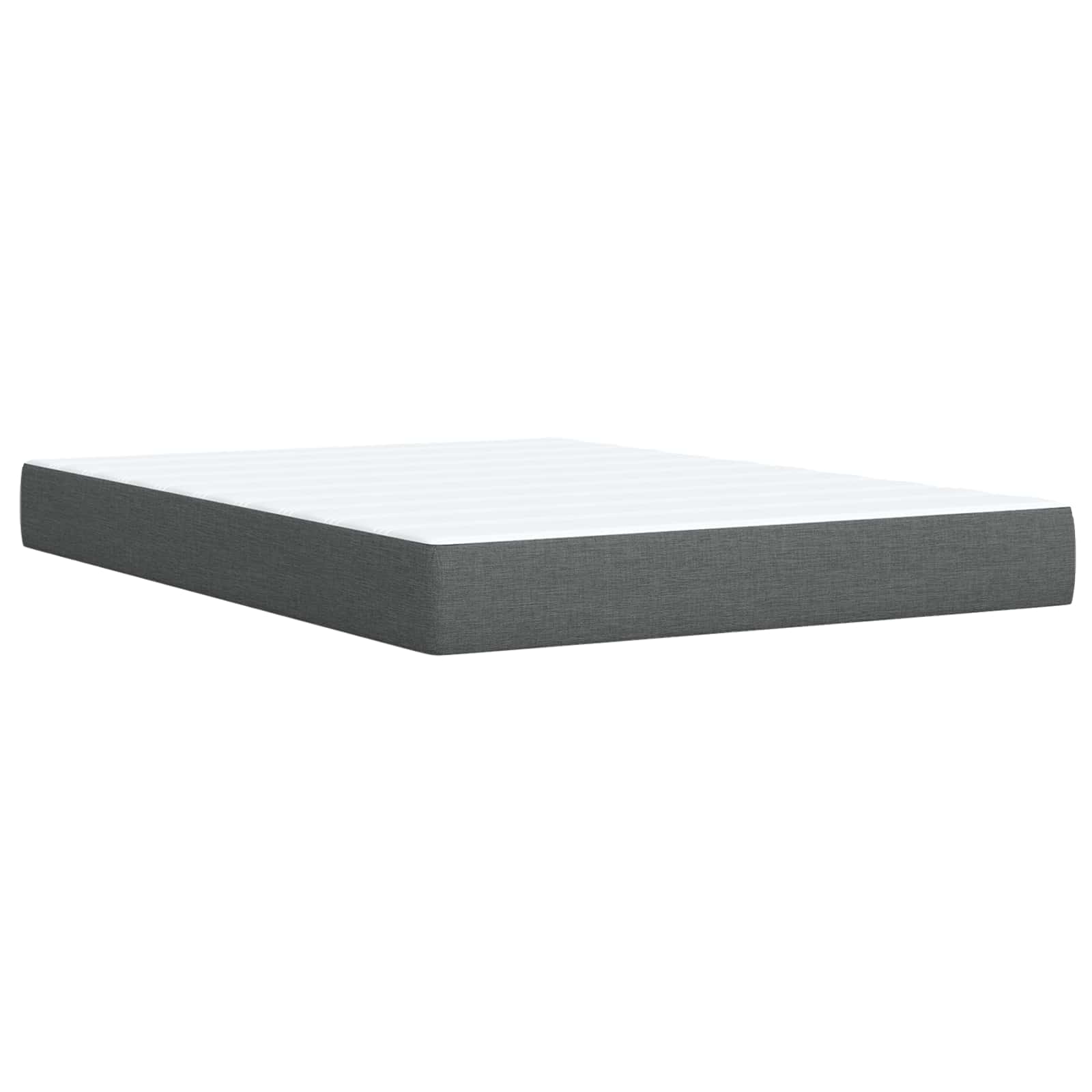Letto Ottomano con Materasso e LED Grigio Scuro 140 x 190 cm | homemem39