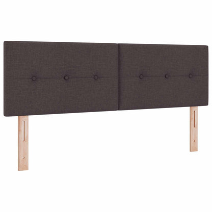 Letto Ottomano con Materasso e LED Marrone Scuro 140 x 200 cm | homemem39