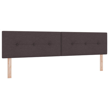 Letto Ottomano con Materasso e LED Marrone Scuro 200 x 200 cm | homemem39