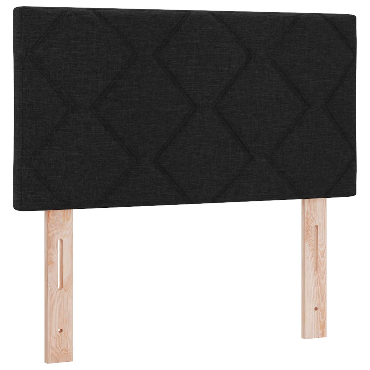Letto Ottomano con Materasso e LED Nero 80 x 200 cm Tessuto