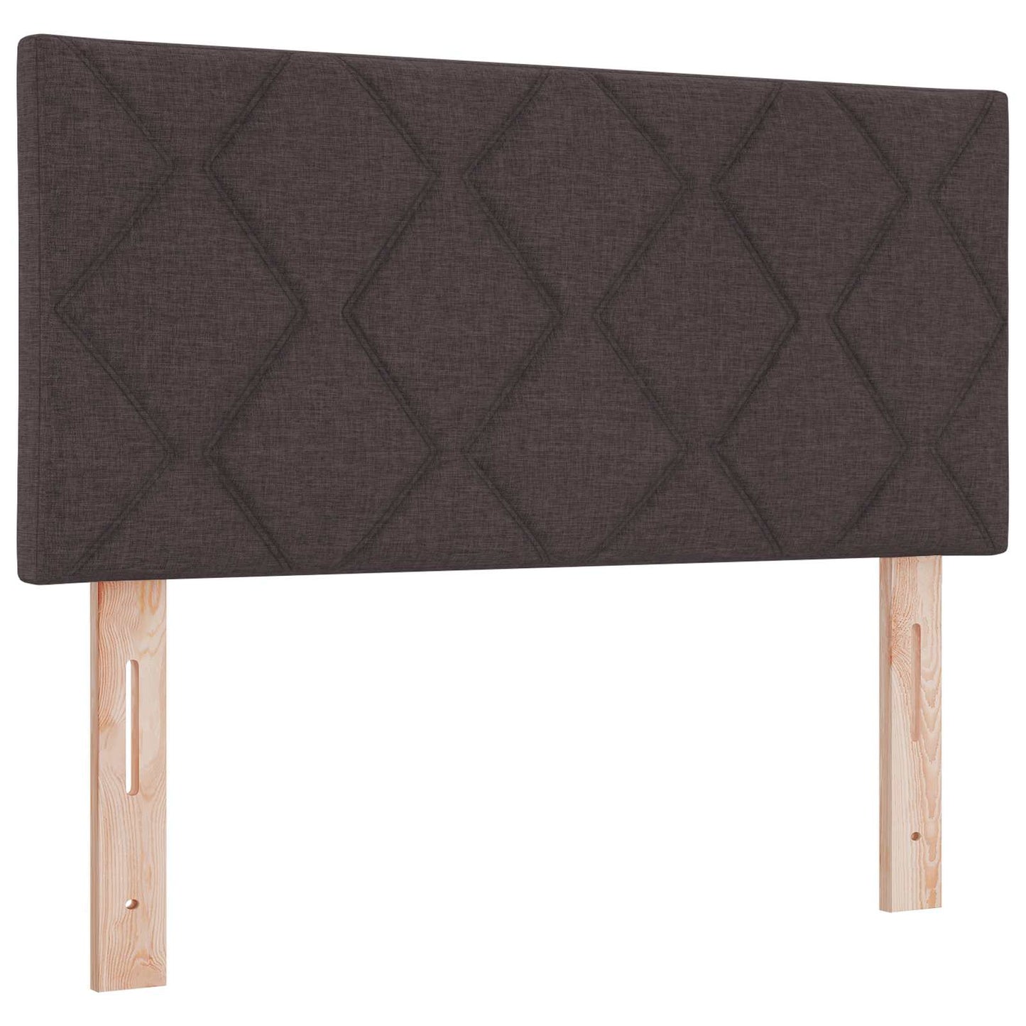 Letto Ottomano con Materasso e LED Marrone Scuro 90 x 190 cm