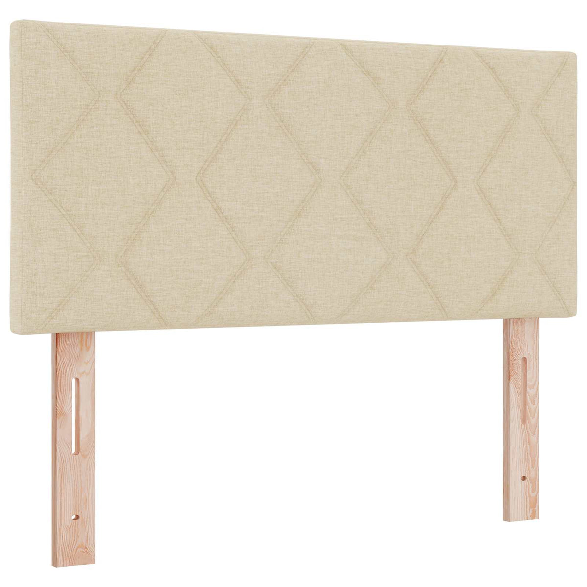 Letto Ottomano con Materasso e LED Crema 100 x 200 cm Tessuto | homemem39