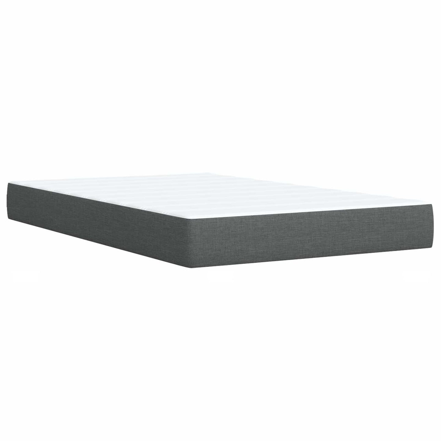 Letto Ottomano con Materasso e LED Grigio Scuro 120 x 200 cm