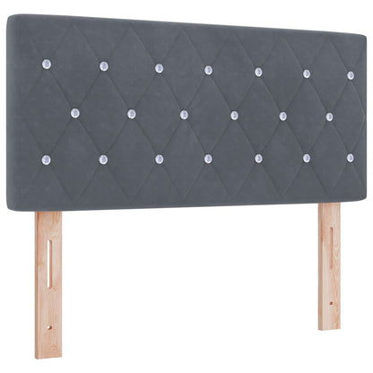 Letto Ottomano con Materasso e LED Grigio Scuro 120 x 200 cm