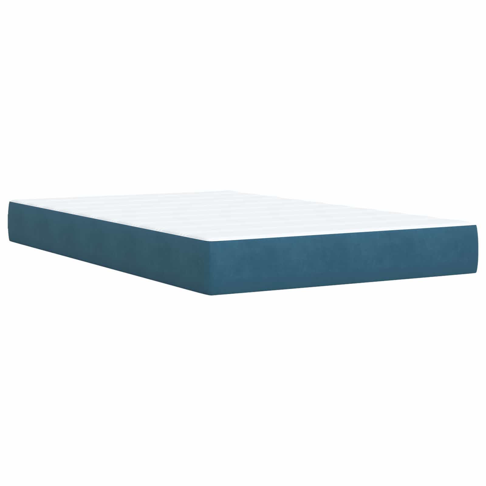 Letto Ottomano con Materasso e LED Blu scuro 120 x 200 cm | homemem39