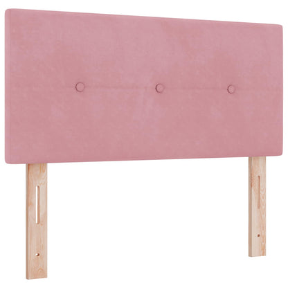 Letto Ottomano con Materasso e LED Rosa 120 x 200 cm Velluto | homemem39