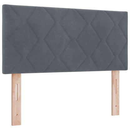 Letto Ottomano con Materasso e LED Grigio Scuro 120 x 200 cm | homemem39