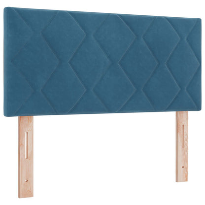 Letto Ottomano con Materasso e LED Blu scuro 120 x 200 cm | homemem39
