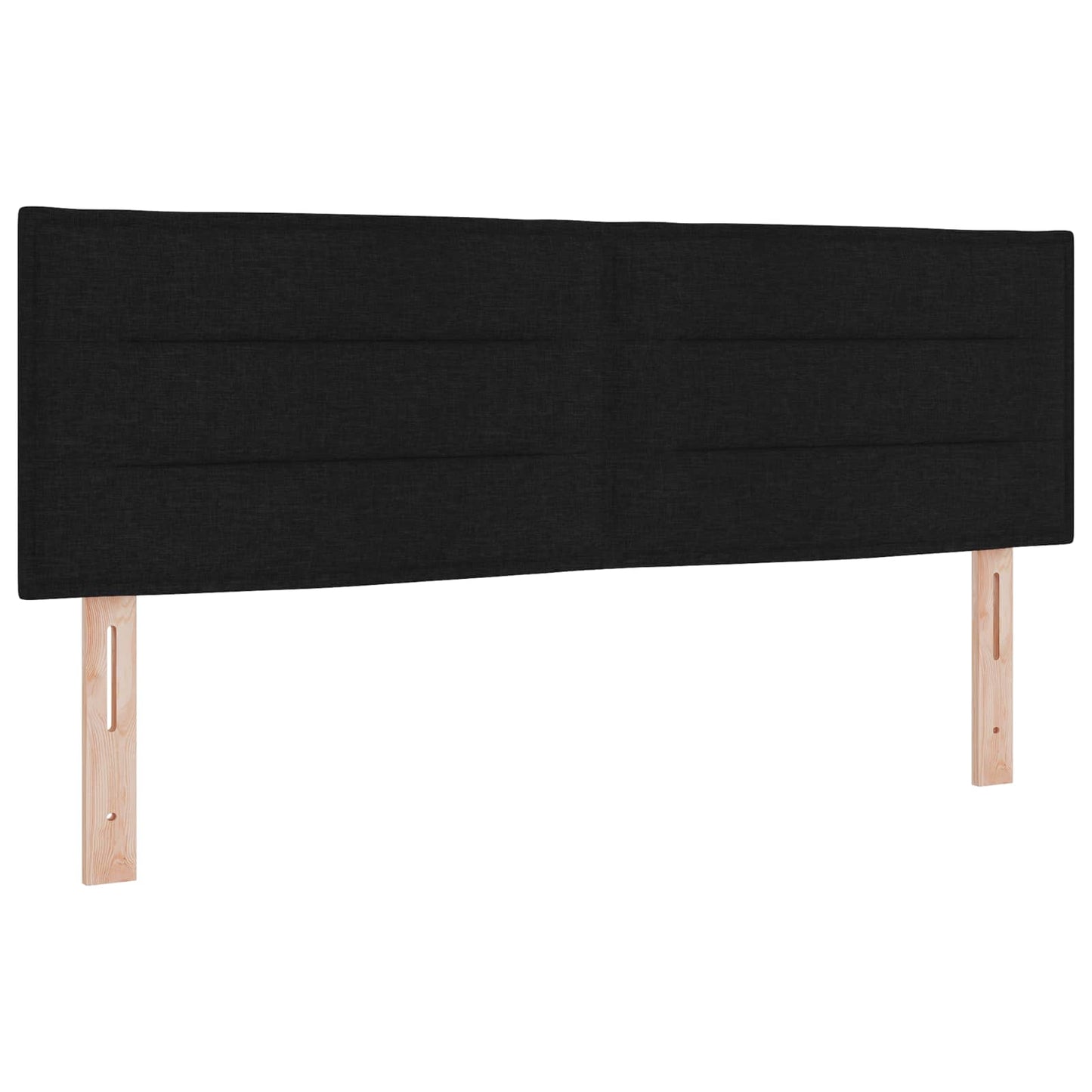 Letto Ottomano con Materasso e LED Nero 160 x 200 cm Tessuto