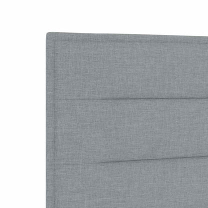 Letto Ottomano con Materasso e LED Grigio Chiaro 200 x 200 cm