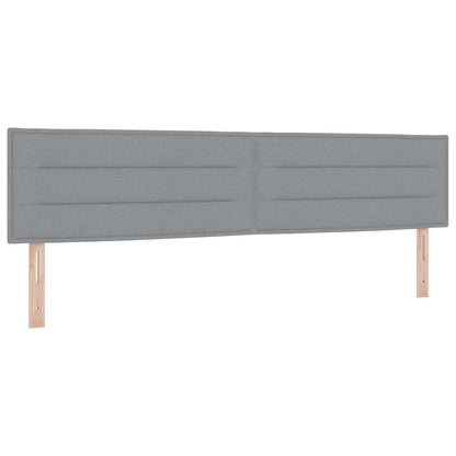 Letto Ottomano con Materasso e LED Grigio Chiaro 200 x 200 cm