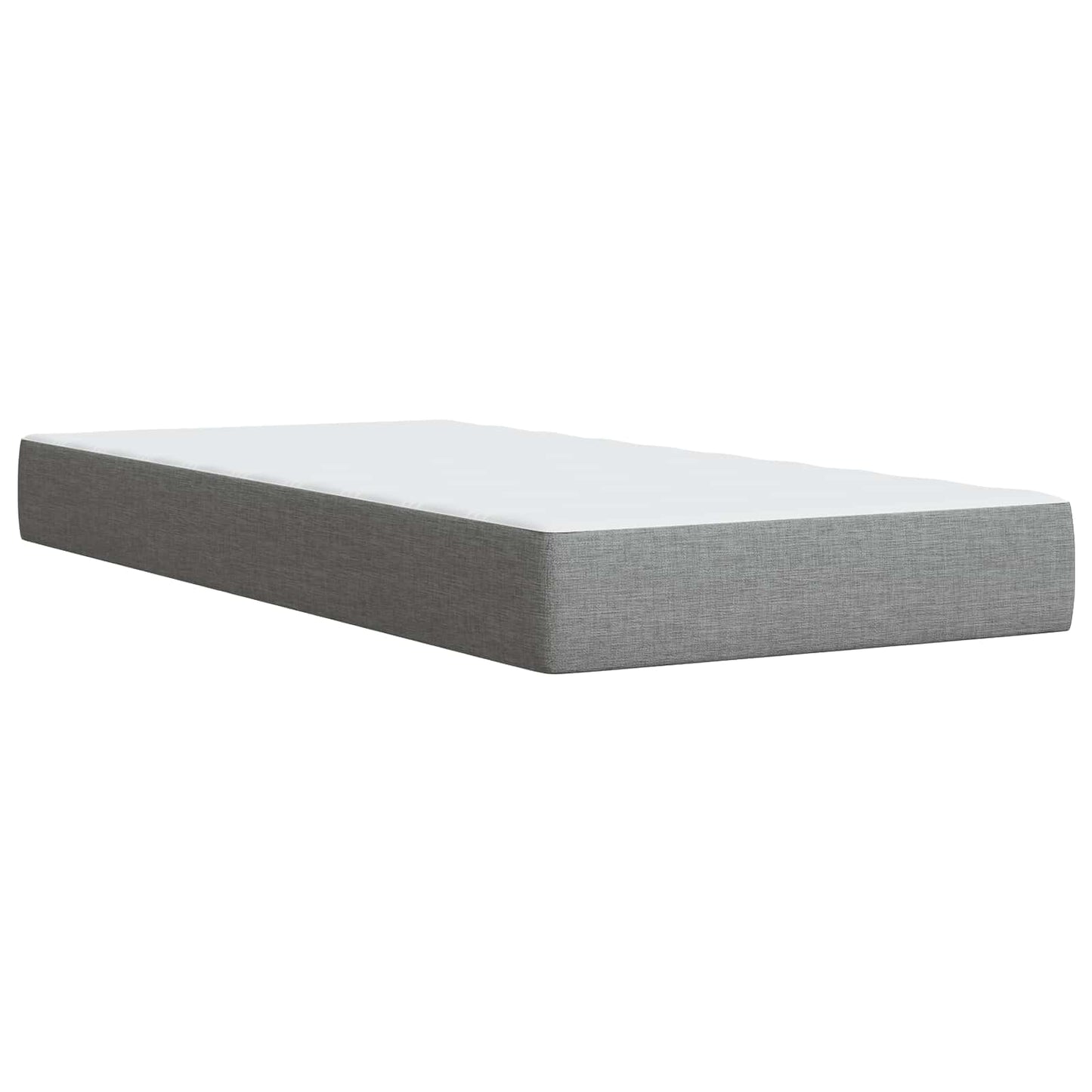 Letto Ottomano con Materasso e LED Grigio Chiaro 200 x 200 cm