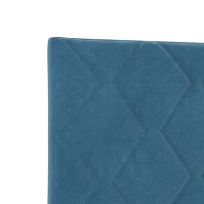 Letto Ottomano con Materasso e LED Blu scuro 200 x 200 cm