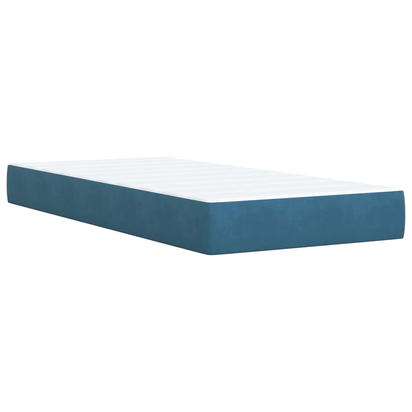 Letto Ottomano con Materasso e LED Blu scuro 200 x 200 cm